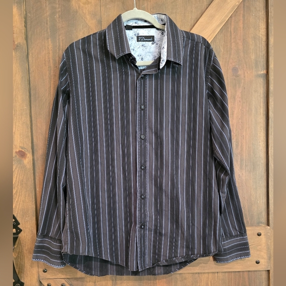 7 Diamonds Button Down Size Large - Picture 1 of 5